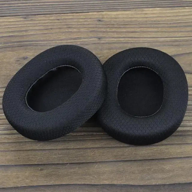 Alt view image 4 of 6 - Breathable Mesh Fabric Ear Pads for Arctis 1/3/5/7/9/PRO Headset Noise Cancelling Ear Pads Mesh Fabric Earpads Sleeves