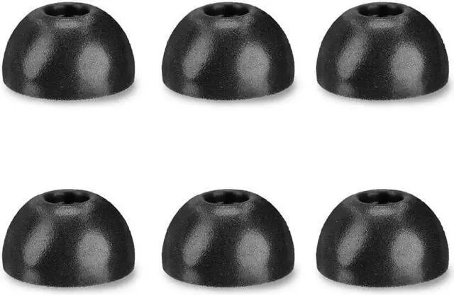 Main image of Ergonomic Design Soft Earbuds Fits Ear Canal forgalaxy-Buds Headphone Ear Plugs Repeatedly Use(Medium)
(Black)