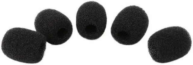 Alt view image 5 of 6 - 5 Pack Thick Handheld Stage Microphones Windscreen Foam Mics Small Round Cover