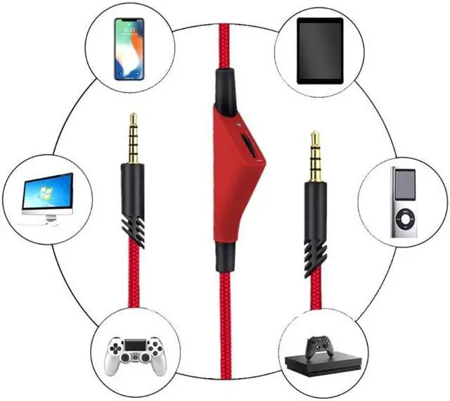 Main image of Cable Extension Music Cord Wire Line for A10 A40 A30 Gaming Headsets