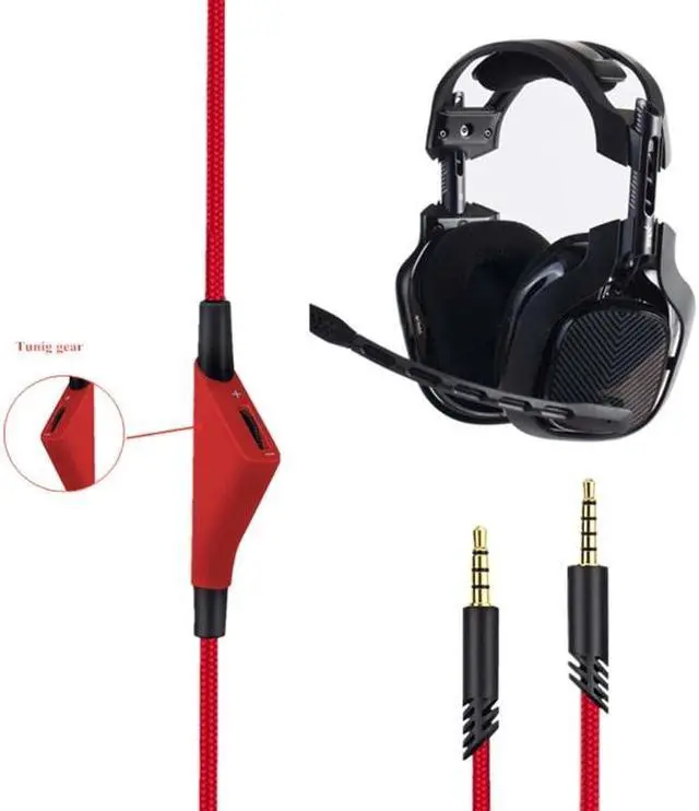 Alt view image 3 of 6 - Cable Extension Music Cord Wire Line for A10 A40 A30 Gaming Headsets