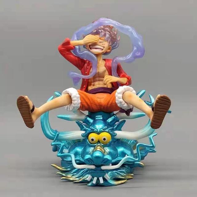 Anime One Piece Figure Luffy Gear 5 Action Figure Sun God Luffy Nika PVC  Model