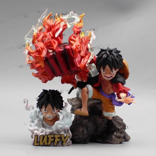 Anime One Piece Luffy Gear 5 Action Figure Statue