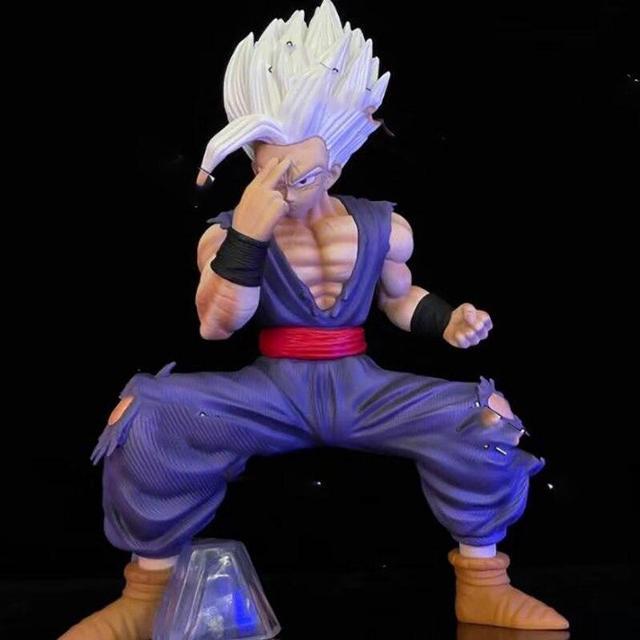 Anime Dragon Ball Squatting Gohan Beast Figure Son Gohan Figurine