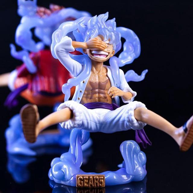34cm One Piece Gear 5 Luffy Anime Figure Sun God Nika Action Figures PVC  Statue Figurine