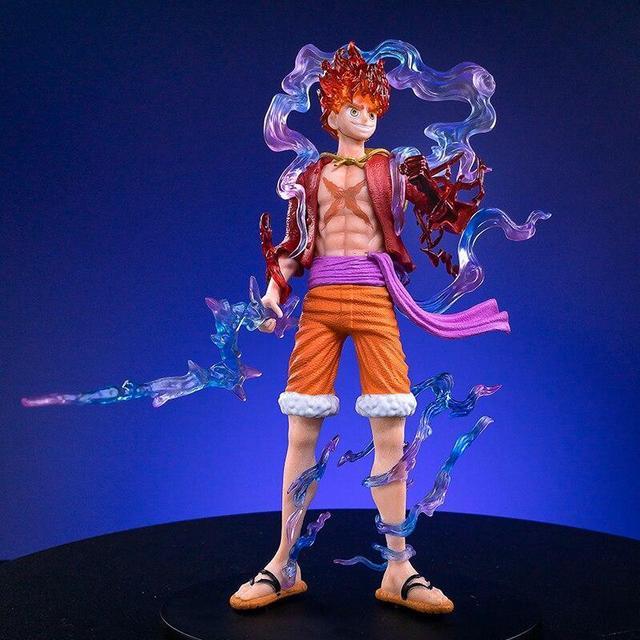 Anime One Piece Luffy Gear 5 Action FIgure Collectible