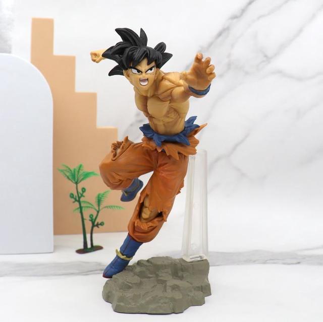 Anime Dragon Ball Z GK Black Hair Fighting Stance Son Goku