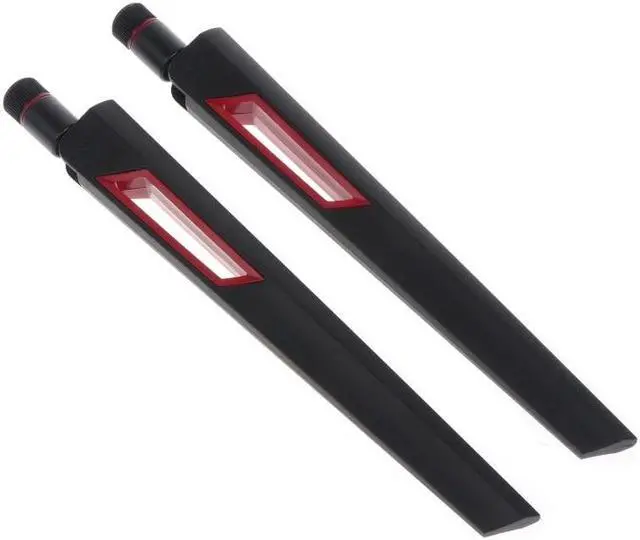 Alt view image 5 of 6 - 2x10Dbi Dual Band 2.4G/5GHz M.2 IPEX MHF4 20cm Cable to RP-SMA Pigtail Antenna Set For AX210 AX200 9260 NGFF WiFi
