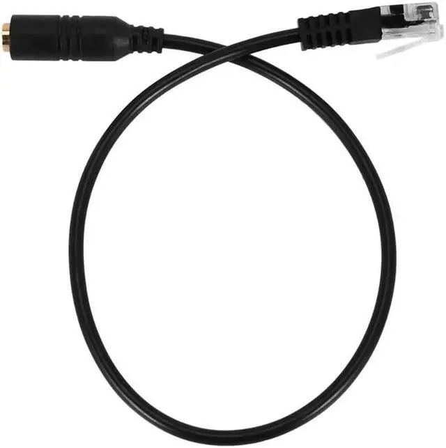 Alt view image 2 of 6 - 3.5mm Jack Smartphones Headset Adapter Cable Converter to RJ9 Plug  Adapter RJ9 Jack & 3.5mm Connector Cord