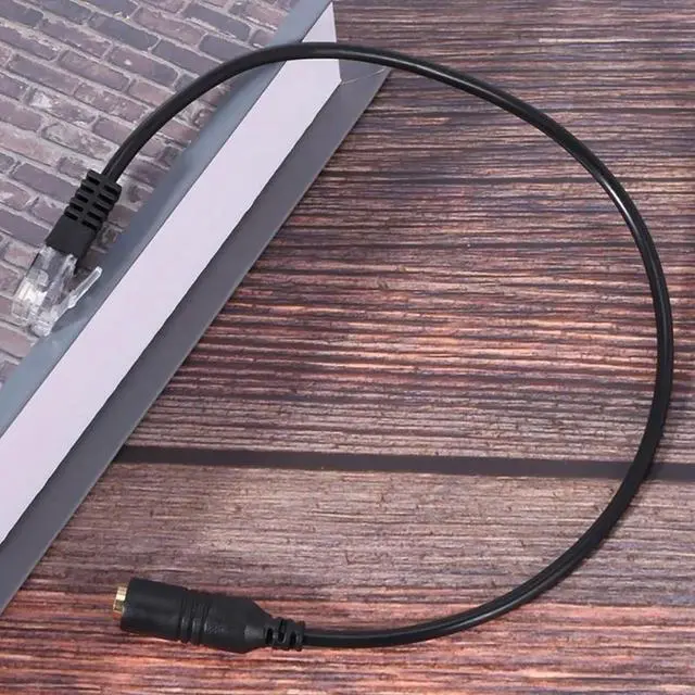Alt view image 5 of 6 - 3.5mm Jack Smartphones Headset Adapter Cable Converter to RJ9 Plug  Adapter RJ9 Jack & 3.5mm Connector Cord
