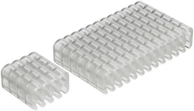 Main image of PVC  Clamp Cable Clip Organizer Dresser for 2.5-3.2mm PC Power Cord Wiring 8/24 Pin Computer Cable Manager(8PINx4 24PINX6)