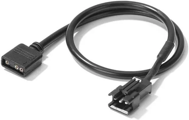 Main image of 30cm Motherboard RGB Adapter Conversion Cable 5V 3Pin/12V 4Pin RGB Led Strip Light for PC Computer LED Light Strip Line(3pin female)