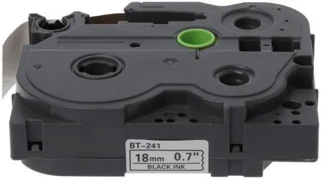 Alt view image 3 of 4 - Black on White Label Tape Replacement for Brother Tape tze-241 tz-241 Easy Use