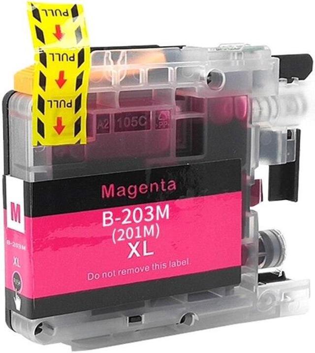 Alt view image 5 of 6 - 4Colors Ink Cartridge Replacement for Brother LC203XL LC201XL LC203 LC201 Inkjet Printer High Capacity ink Box Full Ink