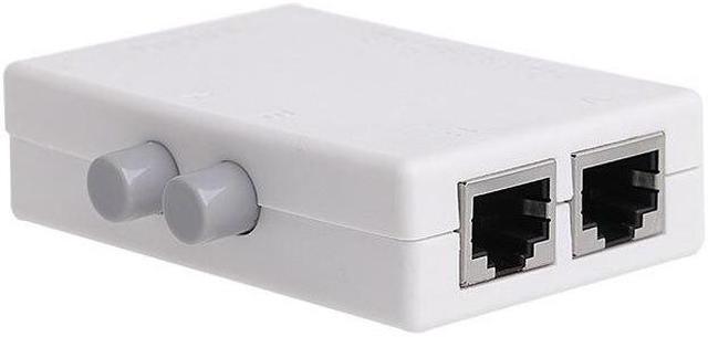 Mini 2 Port RJ45 RJ-45 Network Switch Ethernet Network Box