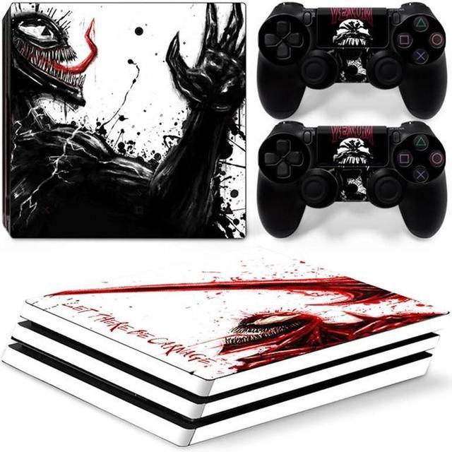 Venom Vinyl Skin Sticker for PS4 Pro Console 2 Controllers Decal Full Film  Para Game Accessories(TN-P4Pro-7273) 