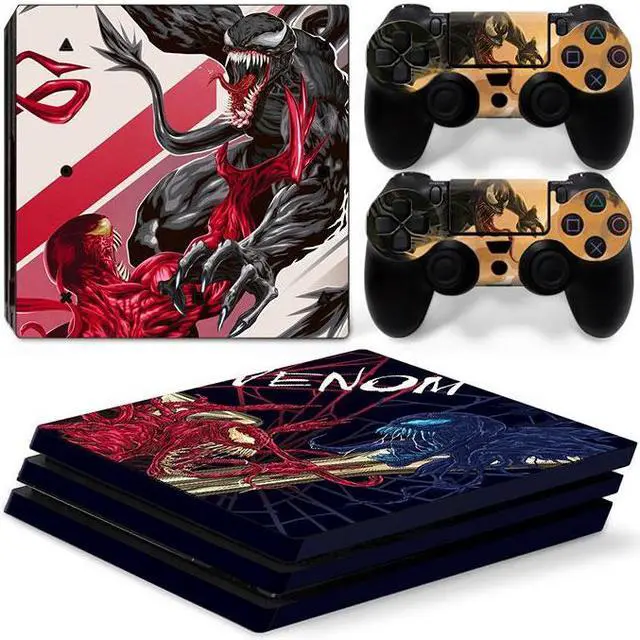 Main image of Venom Vinyl Skin Sticker for PS4 Pro Console 2 Controllers Decal Full Film Para Game Accessories(TN-P4Pro-7282)