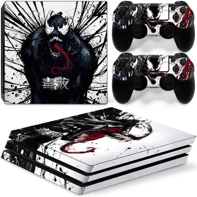 Main image of Venom Vinyl Skin Sticker for PS4 Pro Console 2 Controllers Decal Full Film Para Game Accessories(TN-P4Pro-7289)