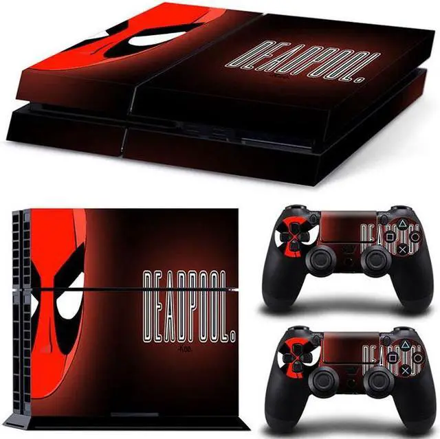 Main image of Deadpool Game Console Vinyl Skin Sticker for PS4 Controller GamePad Decal Frinti Protective Film(TN-PS4-2732)