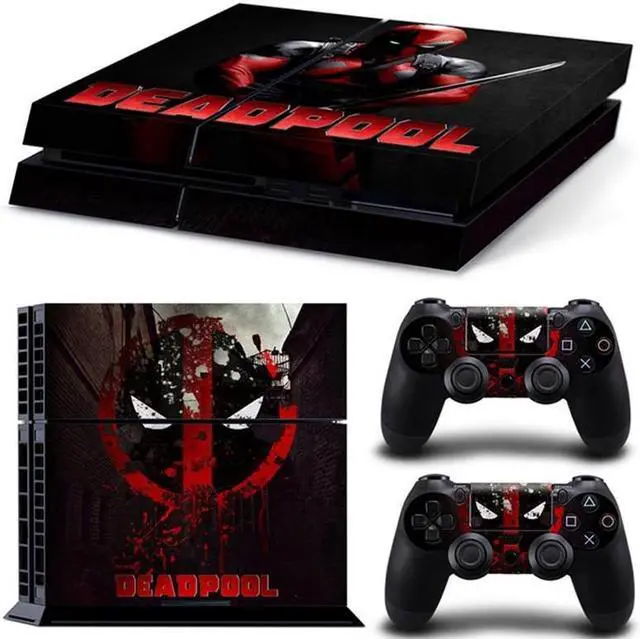 Main image of Deadpool Game Console Vinyl Skin Sticker for PS4 Controller GamePad Decal Frinti Protective Film(TN-PS4-2736)
