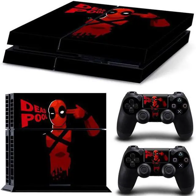 Main image of Deadpool Game Console Vinyl Skin Sticker for PS4 Controller GamePad Decal Frinti Protective Film(TN-PS4-2747)
