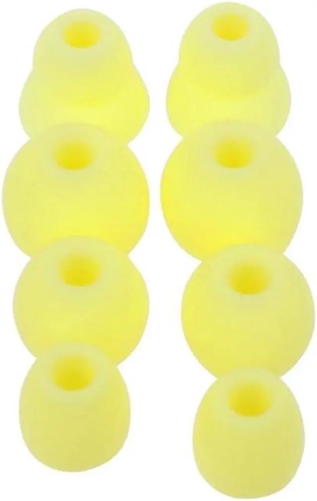 Main image of 4Pair Silicone Earbuds Ear Tips In-Ear Earphone Soft Cover for Power(Yellow)