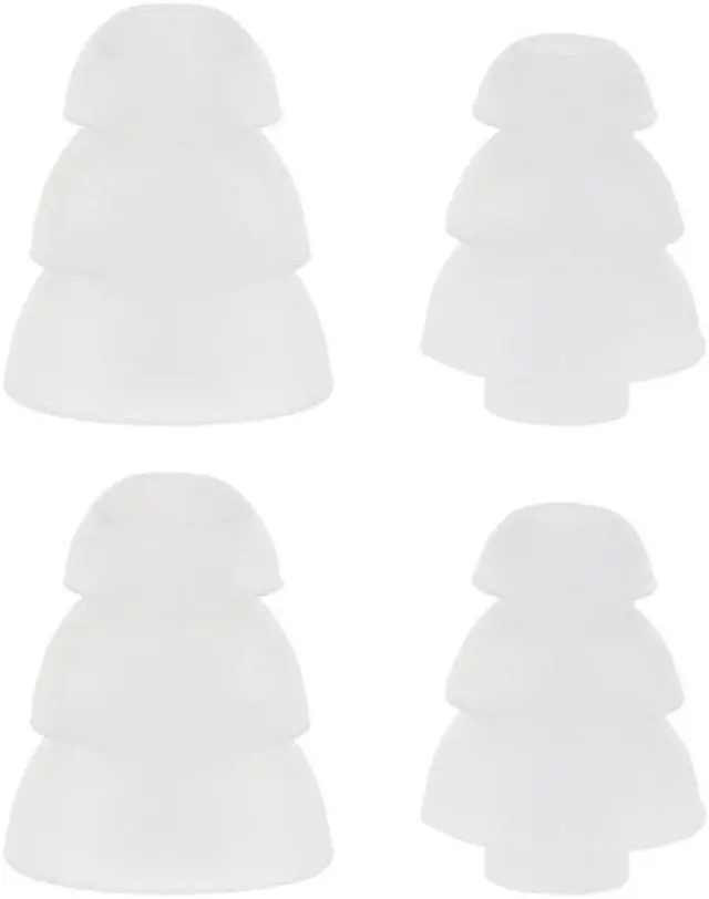 Main image of 4Pcs Silicone In-Ear Bluetooth-compatible Earphone  for E3C E3G E4C Covers Ear  Pads Bud Earbuds Eartips(White)