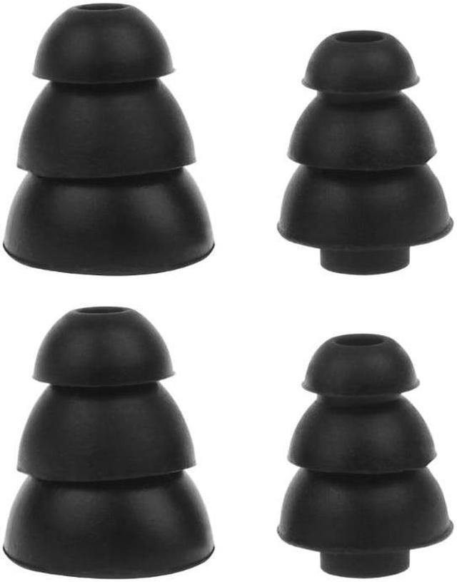 Main image of 4Pcs Silicone In-Ear Bluetooth-compatible Earphone  for E3C E3G E4C Covers Ear  Pads Bud Earbuds Eartips(Black)