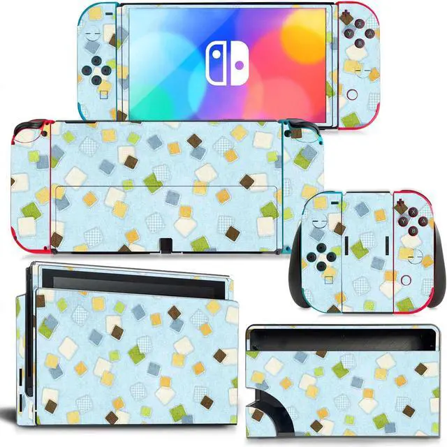 Main image of Christmas Candy Color Skin Sticker Decal for Switch NSConsole  Controller Dock Skin Vinyl Para(1210)