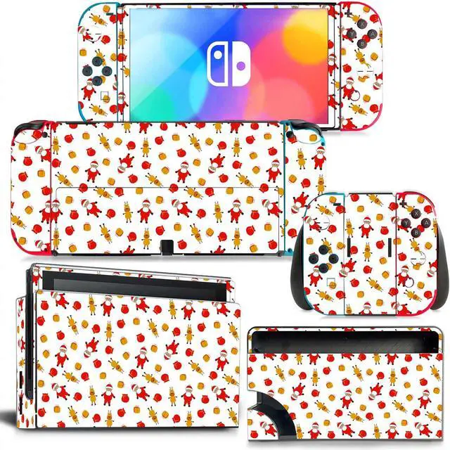 Main image of Christmas Candy Color Skin Sticker Decal for Switch NSConsole  Controller Dock Skin Vinyl Para(1220)