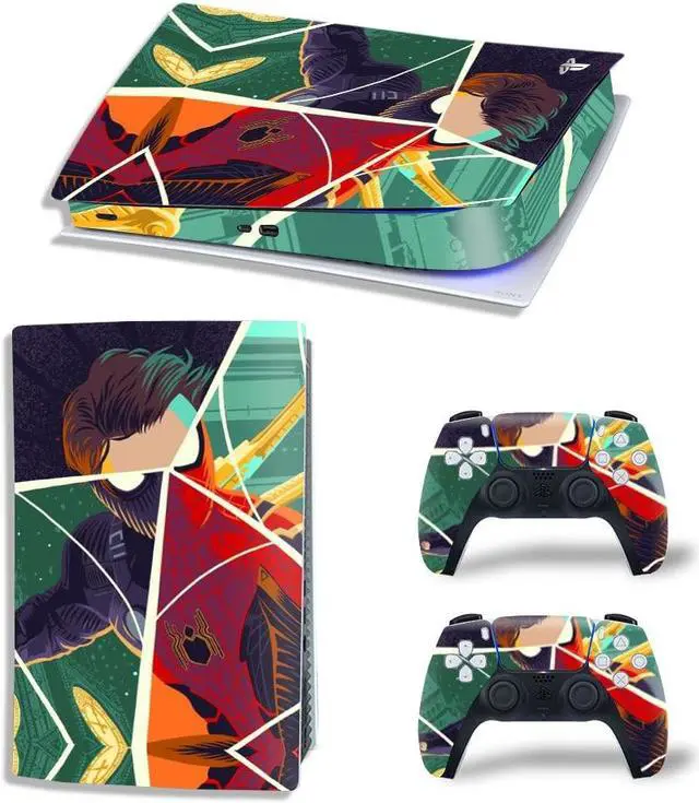 Main image of Cartoon Vinyl Skin Sticker For PS5Digital PS5 Game Console Game Handle Full Protective Film(TN-PS5Digital-6087)