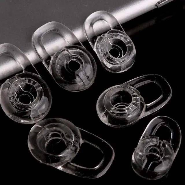 Alt view image 2 of 6 - Silicone Replacement Ear Bud Tips Clear Silicone Gels Virtual Surround Headset(Pink)