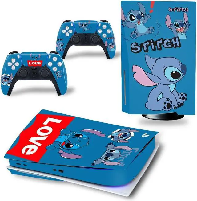 Main image of Stitch Vinyl Skin Sticker for PS5 Disk Dick P S 5 Console Controller Full Game Protective Film(TN-PS5Disk-3104)