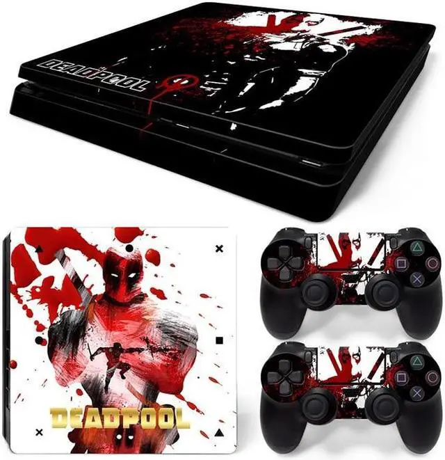 Main image of Deadpool Skin Sticker Protective Film for Slim PS4 PS4Slim Console Controller Accessories GamePad Para(TN-PS4Slim-1007)