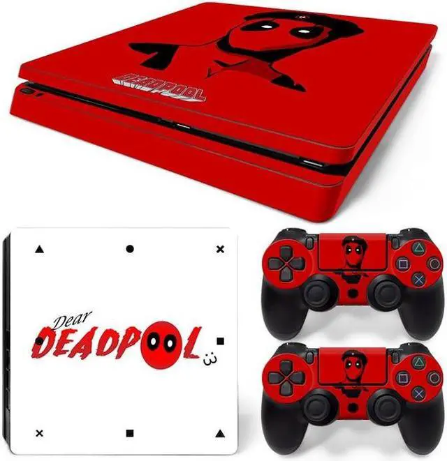 Main image of Deadpool Skin Sticker Protective Film for Slim PS4 PS4Slim Console Controller Accessories GamePad Para(TN-PS4Slim-1015)