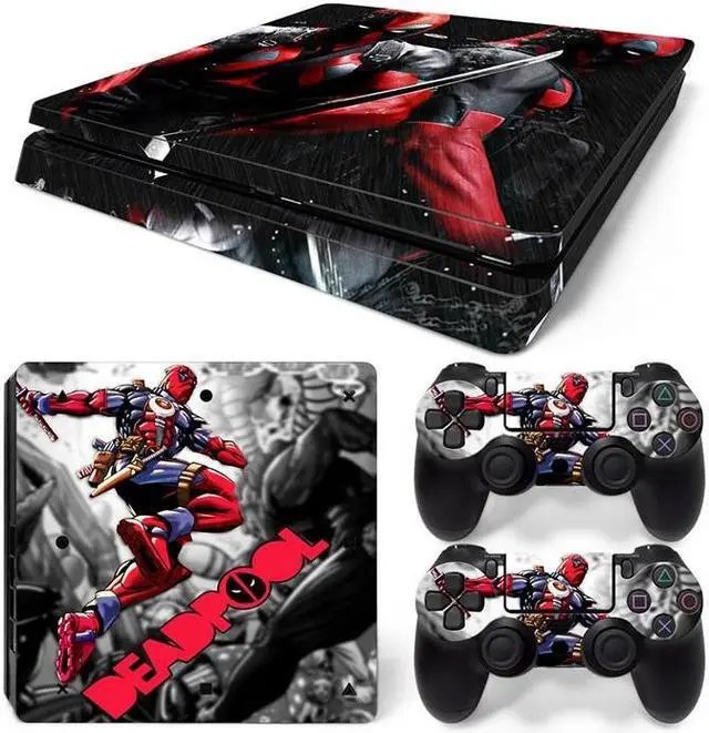 Main image of Deadpool Skin Sticker Protective Film for Slim PS4 PS4Slim Console Controller Accessories GamePad Para(TN-PS4Slim-1025)