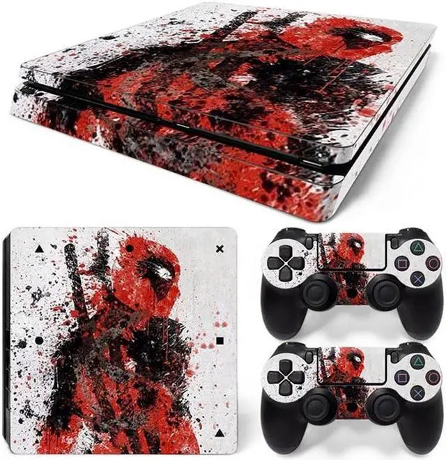 Main image of Deadpool Skin Sticker Protective Film for Slim PS4 PS4Slim Console Controller Accessories GamePad Para(TN-PS4Slim-1028)