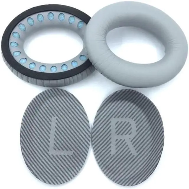 Main image of Replacement Ear Pads Soft Cushion Cover Earpads for QC25 QC35 Quiet Gaming Headset Headphones Earcap Cover(QC35 QC35II)
(Gray)