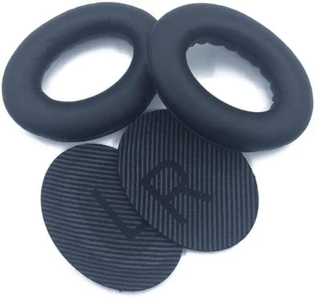 Main image of Replacement Ear Pads Soft Cushion Cover Earpads for QC25 QC35 Quiet Gaming Headset Headphones Earcap Cover(QC35 QC35II)
(Black)
