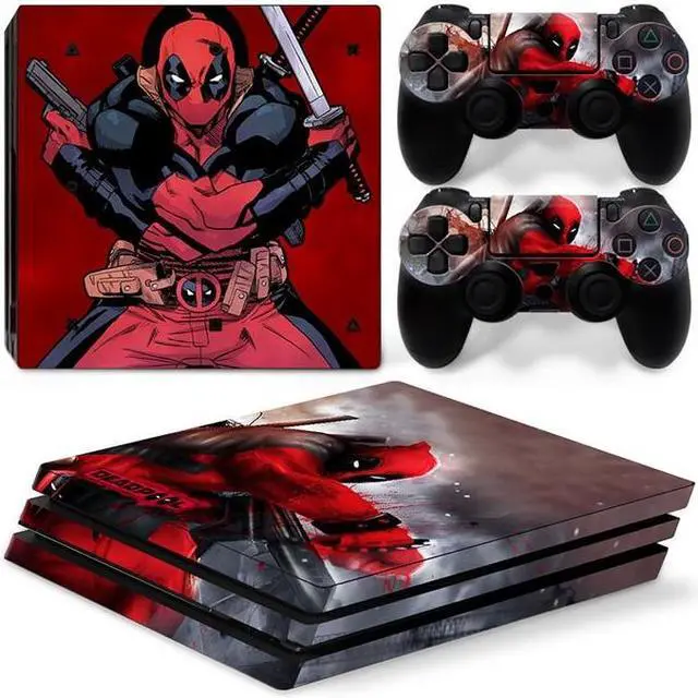 Main image of Deadpool Vinyl Skin Sticker for PS4 Pro Console 2 Controllers Decal Film Para Game Accessories(TN-P4Pro-5050)