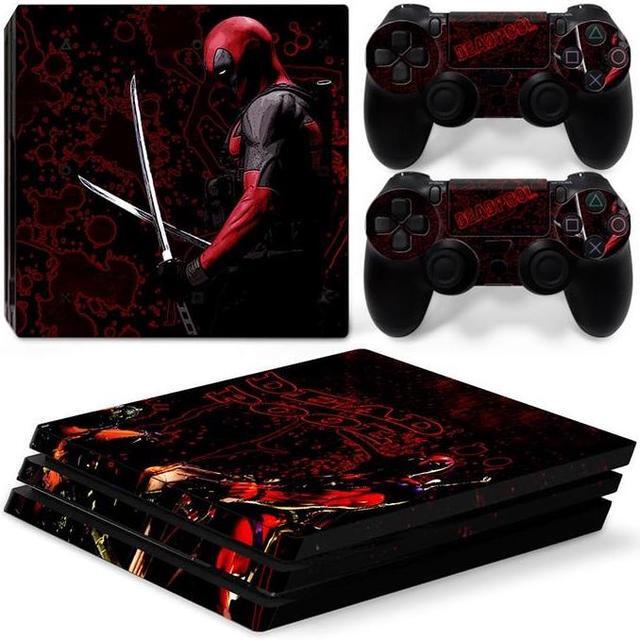 Main image of Deadpool Vinyl Skin Sticker for PS4 Pro Console 2 Controllers Decal Film Para Game Accessories(TN-P4Pro-5049)