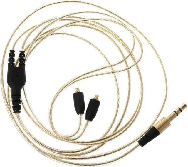 Main image of Detachable Gaming Headphone Cable 1.2M Long for Se215 SE315 SE535 SE846 Earphone(Gold)