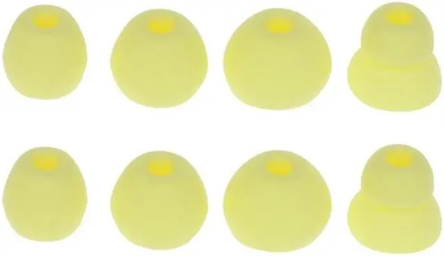 Main image of Earbud Tips Replacement for  2.0 Earbuds,3.8mm/S/M/L 4 Size Silicone Rubber Flexible Ear Tips Buds Wing Tips(Yellow)