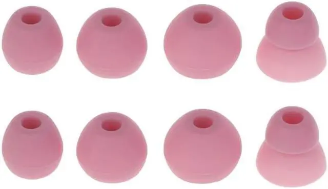 Main image of Earbud Tips Replacement for  2.0 Earbuds,3.8mm/S/M/L 4 Size Silicone Rubber Flexible Ear Tips Buds Wing Tips(Pink)