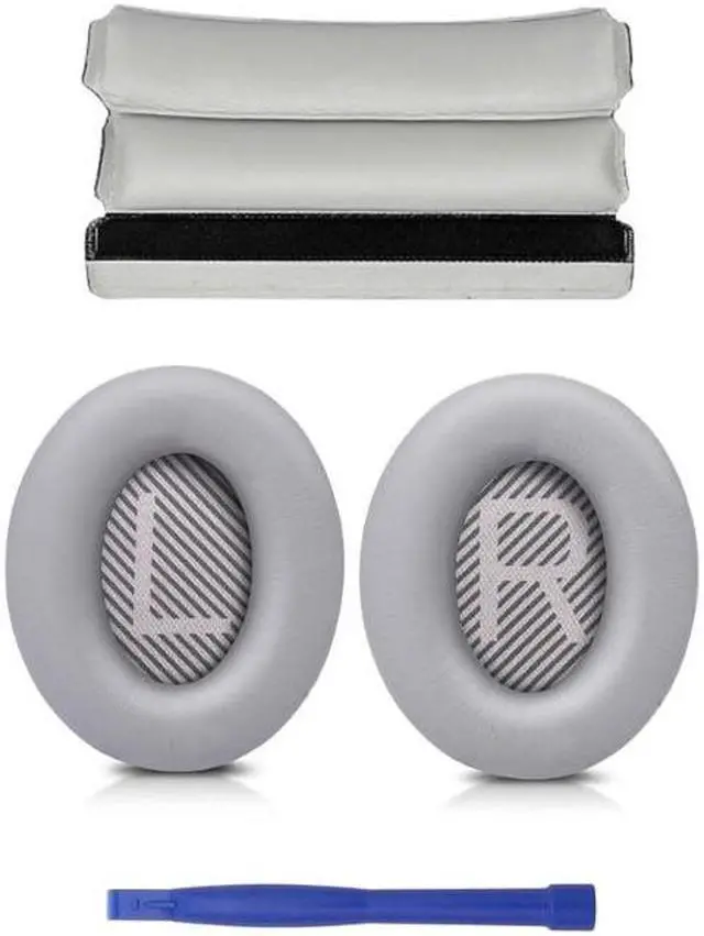 Main image of High-Quality Ear Pads Cushion Headband for QC35/QC35ii Headset Sponge Ear Pads(Gray)