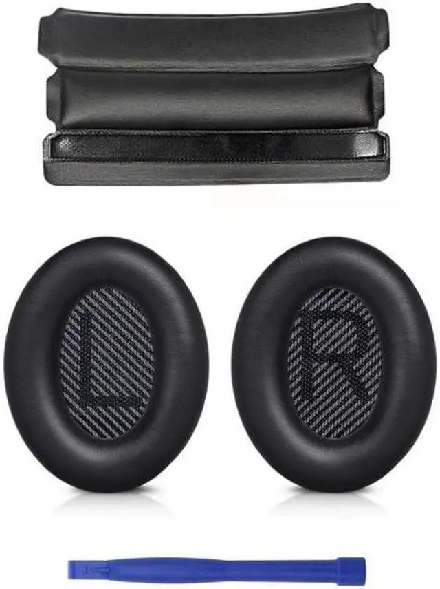 Main image of High-Quality Ear Pads Cushion Headband for QC35/QC35ii Headset Sponge Ear Pads(Black)