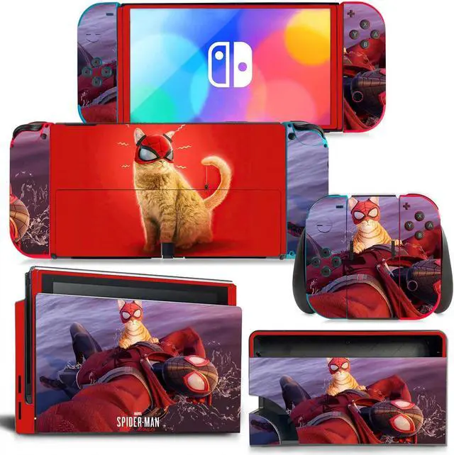 Main image of Skin Sticker Decal for Switch Console  Controller Dock Skin Vinyl Full Protective Film(1529)