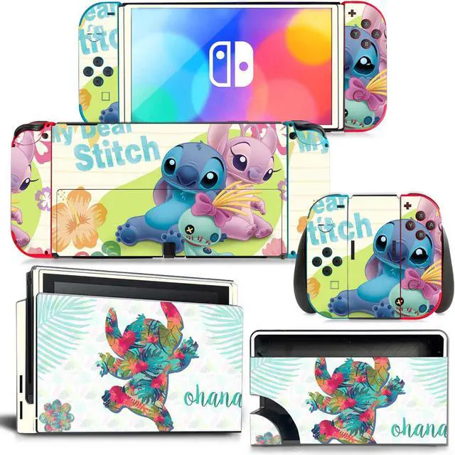 Main image of Stitch Skin Cute Full Sticker Decal for Switch Console  Controller Dock Skin Vinyl Protective Film(1608)