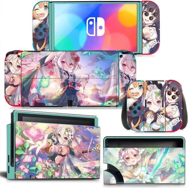 Main image of Cartoon Girl Skin Full Sticker Decal for Switch NSConsole  Controller Dock Skin Vinyl Protective Film(1712)