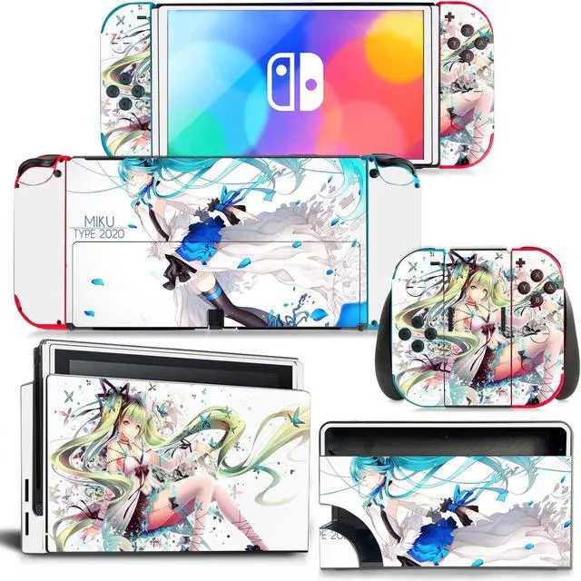 Main image of Japanese Girl Cartoon Skin Sticker Decal for Switch NSConsole  Controller Dock Skin Vinyl Protective Film(1437)